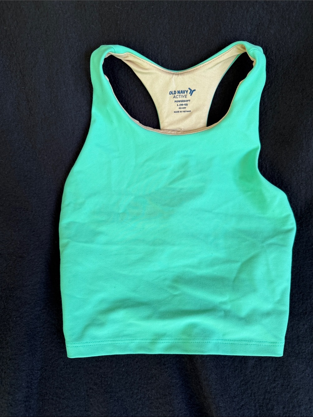 Old Navy Mint Green Racerback Active Crop Top